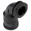 PMA Black Polyamide 6 Cable Conduit Fitting 23 mm Nominal Size PG21 Thread Size IP66 Rated BVBD-P213GT