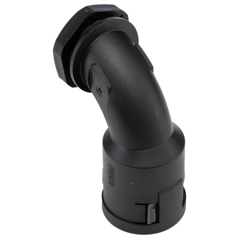 PMA Black Polyamide 6 Cable Conduit Fitting 23 mm Nominal Size PG21 Thread Size IP66 Rated BVBD-P213GT