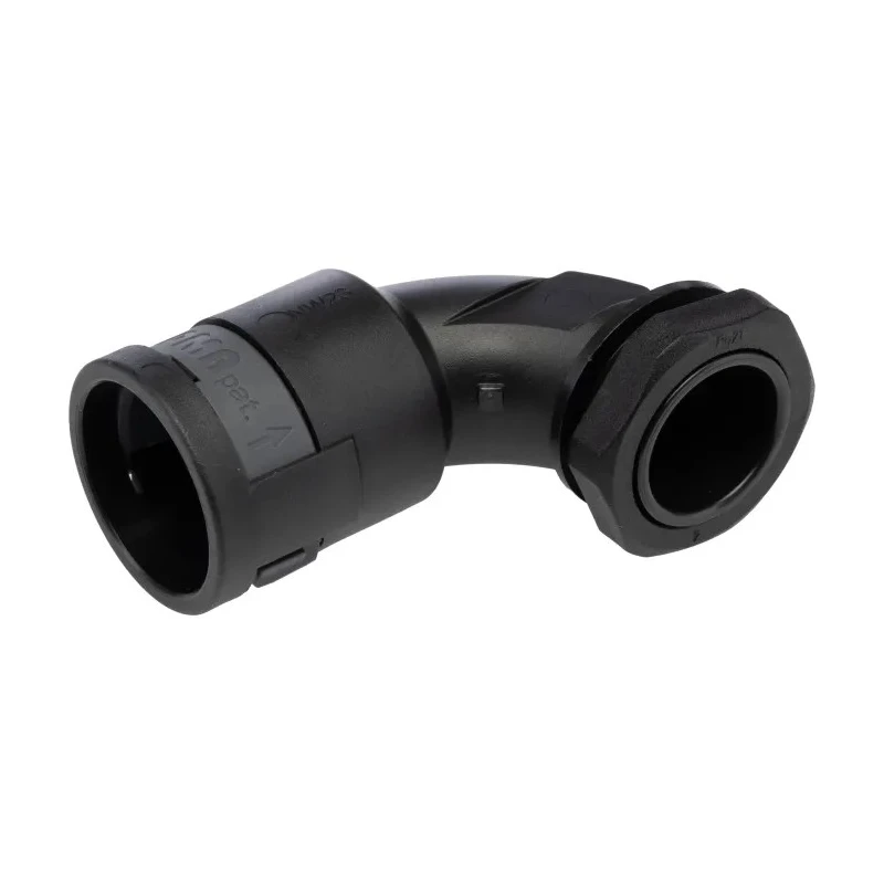 PMA Black Polyamide 6 Cable Conduit Fitting 23 mm Nominal Size PG21 Thread Size IP66 Rated BVBD-P213GT