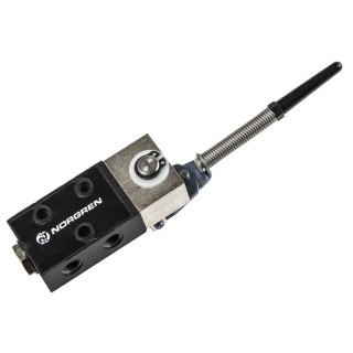 Norgren Pneumatic Manual Control Valve Antenna Mechanism Die Cast Zinc Body G 1/8 Thread 10 bar Max Pressure S/666/126