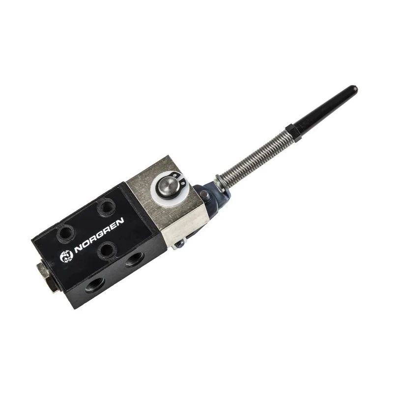 Norgren Pneumatic Manual Control Valve Antenna Mechanism Die Cast Zinc Body G 1/8 Thread 10 bar Max Pressure S/666/126