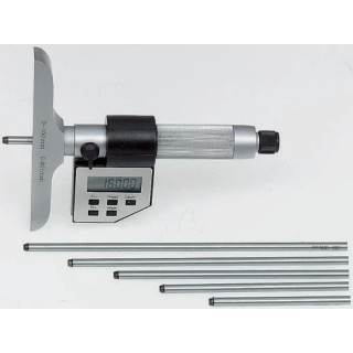 RS PRO 150 mm Imperial & Metric Depth Gauge Micrometre 150 mm Chrome Finish ±0.005 mm Accuracy 315-7834
