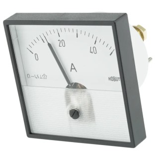 HOBUT Analogue Panel Ammeter DC 72 mm x 72 mm, Class 1.5 Moving Coil PD72MC