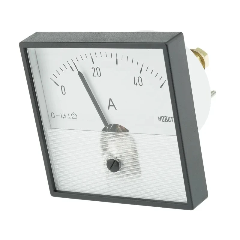 HOBUT Analogue Panel Ammeter DC 72 mm x 72 mm, Class 1.5 Moving Coil PD72MC
