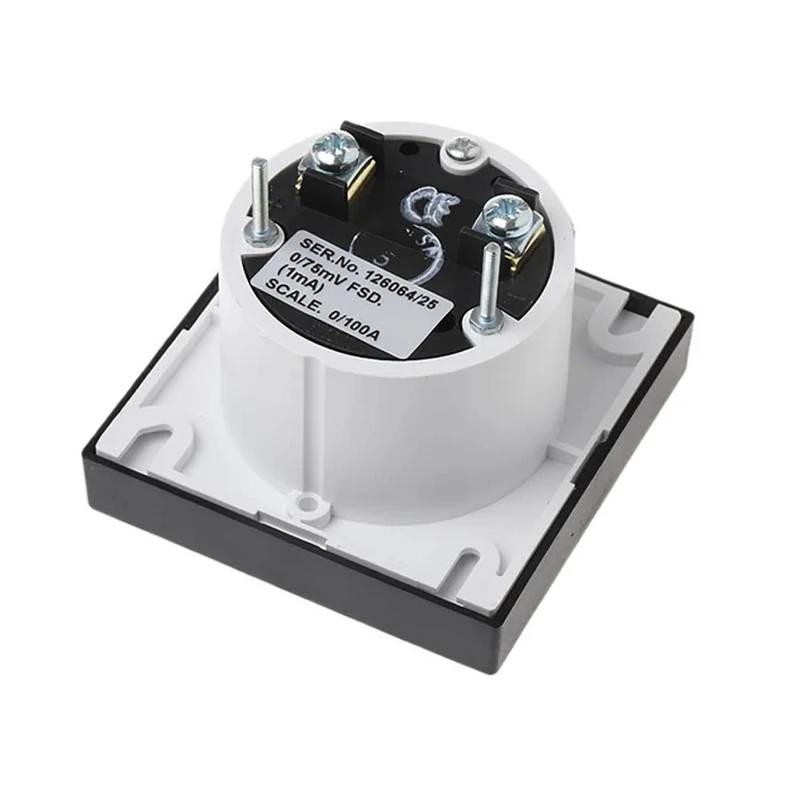 HOBUT DIN Range Analogue Panel Ammeter AC/DC, Accuracy Class 1.5, 100A PD721MCS75MV/2-001 -100A