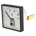 HOBUT Analogue Panel Ammeter AC/DC, Model , Flame Retardant Case, UL94V0, Horizontal Scale 75mV PD721MCS75MV/2-001 0/300A