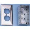Hubbell Grey Steel Junction Box, 102 mm Length, 54 mm Width, 40 mm Height 650