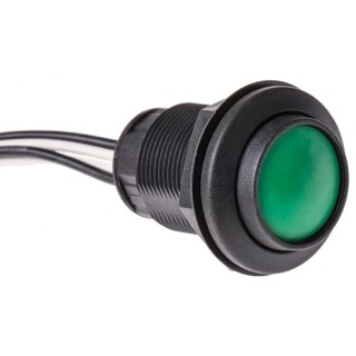 ITW Switches 49-76 Series Push Button Switch Panel Mount Momentary SPST Clear LED IP67 250V 49-769025