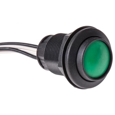 ITW Switches 49-76 Series Push Button Switch Panel Mount Momentary SPST Clear LED IP67 250V 49-769025