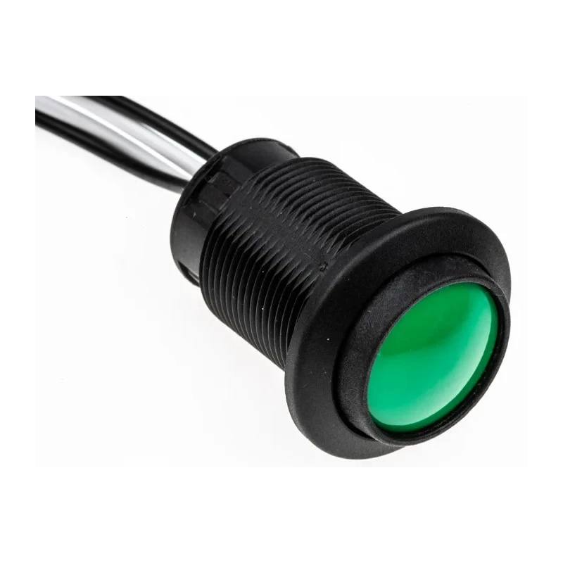 ITW Switches 49-76 Series Push Button Switch Panel Mount Momentary SPST Clear LED IP67 250V 49-769025