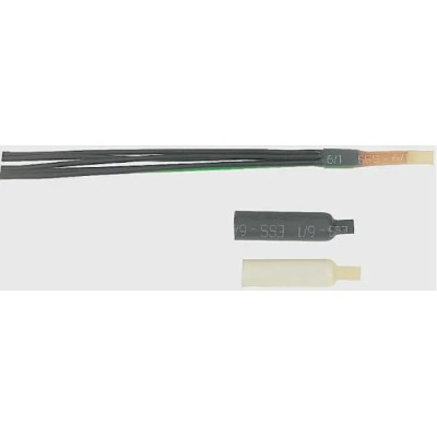 TE Connectivity Semi-Rigid Polyolefin Adhesive Backing End Cap Black 5.72 mm ES-CAP-NO.1-C1-0-30MM-RS