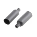 TE Connectivity Heat Shrink Boot End Cap Semi-Rigid Polyolefin Adhesive Backing Black 7.44 mm ES-CAP-NO.2-B9-0-30MM-RS