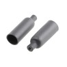 TE Connectivity Heat Shrink Boot End Cap Semi-Rigid Polyolefin Adhesive Backing Black 7.44 mm ES-CAP-NO.2-B9-0-30MM-RS