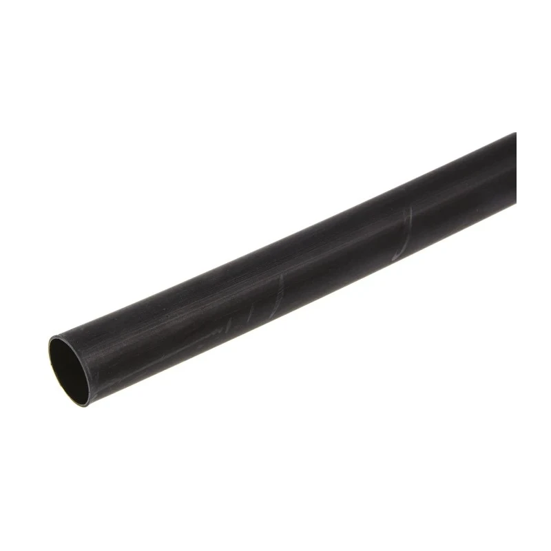 TE Connectivity Heat Shrink Tubing Black 12 mm Sleeve Diameter x 1.2 m Length 3:1 Shrink Ratio Polyolefin Flame ATUM-12/4-0