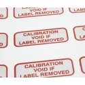 RS PRO Adhesive Pre-Printed Red Label Calibration Void If Label Removed, 40mm x 15mm, Pack of 140 316-4775