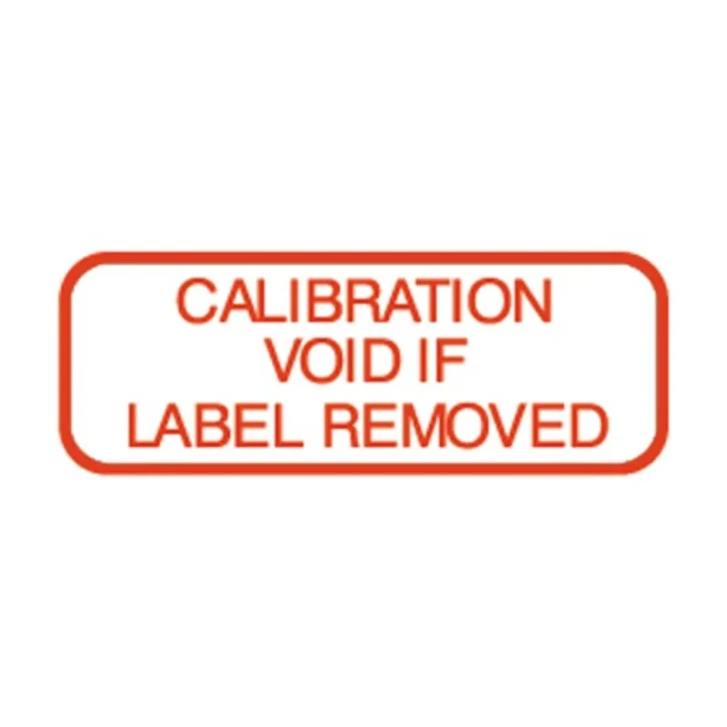 RS PRO Adhesive Pre-Printed Red Label Calibration Void If Label Removed, 40mm x 15mm, Pack of 140 316-4775