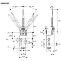 Norgren Pneumatic Manual Control Valve S666 Series, Antenna Control Mechanism, G 1/8 Port Size, 10 Bar Pressure S/666/116