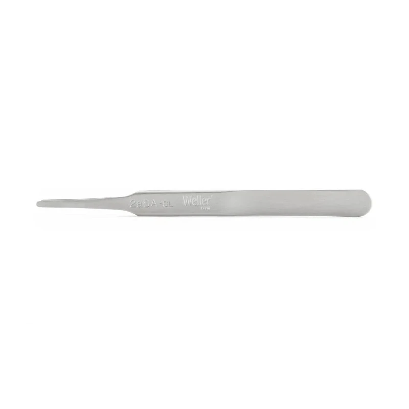 Weller Erem 4.8in Stainless Steel Flat, Round Tweezer 2ASASL
