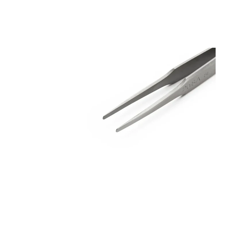 Weller Erem 4.8in Stainless Steel Flat, Round Tweezer 2ASASL