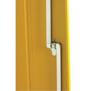 RS PRO Yellow Steel Lockable 2 Door Hazardous Substance Cabinet 915 mm x 915 mm x 459 mm 314-7657
