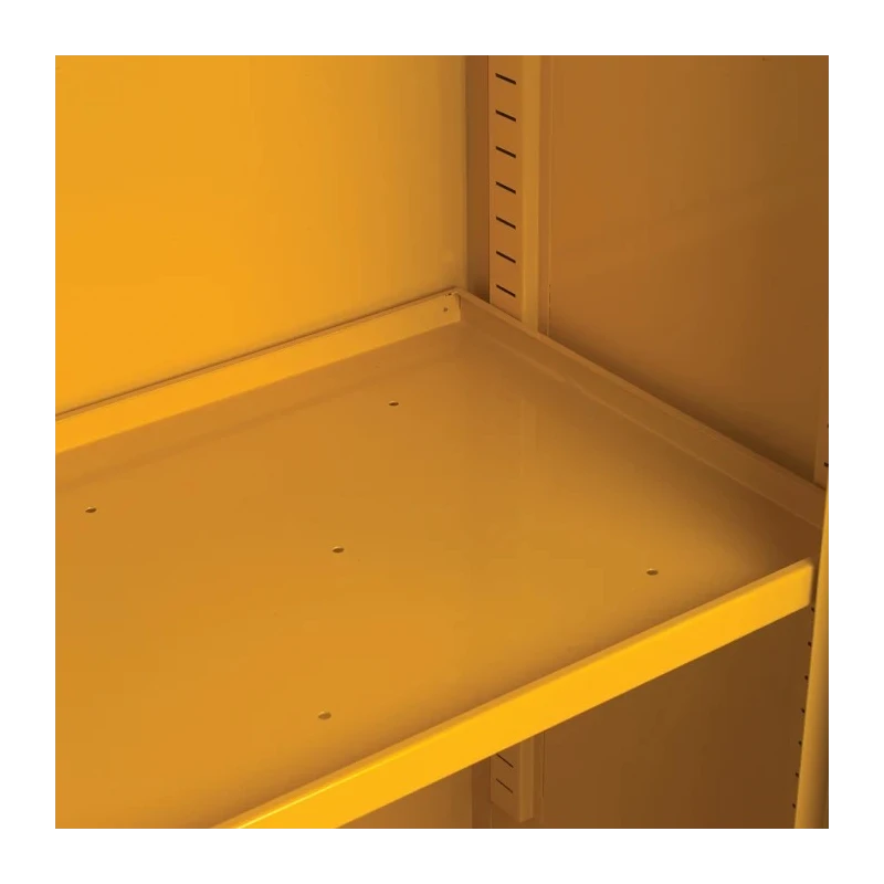 RS PRO Yellow Steel Lockable 2 Door Hazardous Substance Cabinet 915 mm x 915 mm x 459 mm 314-7657