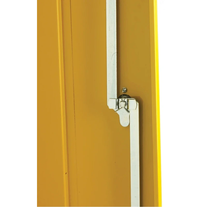 RS PRO Yellow Steel Lockable 2 Door Hazardous Substance Cabinet 1.83 m x 915 mm x 459 mm 314-7663