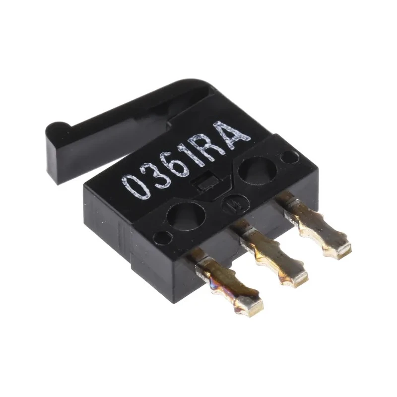 Omron Aratas Lever Micro Switch, Through Hole Terminal, 500mA, 30 V dc, SPDT, IP40 D2MQ-1L