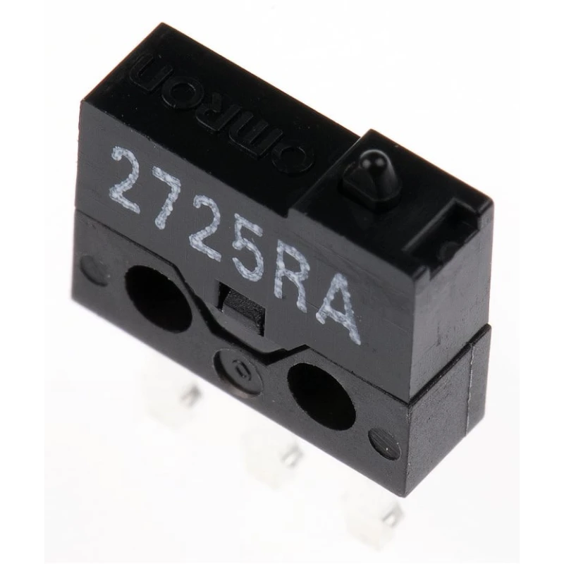 Omron Ultra Subminiature Plunger Micro Switch Through Hole Terminal 500mA 30V dc SPDT IP40 D2MQ-1