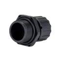 Adaptaflex Black Conduit Fitting 12 mm Nominal Size PG13.5 Thread Polyamide 66 IP67 Waterproof Protection PG13