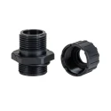 Adaptaflex Black Conduit Fitting 12 mm Nominal Size PG13.5 Thread Polyamide 66 IP67 Waterproof Protection PG13
