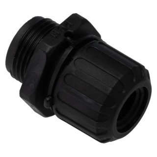 Adaptaflex Black Conduit Fitting 13 mm Nominal Size PG11 Thread Polyamide 66 Material IP67 Rated PG11