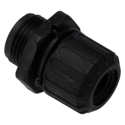 Adaptaflex Black Conduit Fitting 13 mm Nominal Size PG11 Thread Polyamide 66 Material IP67 Rated PG11