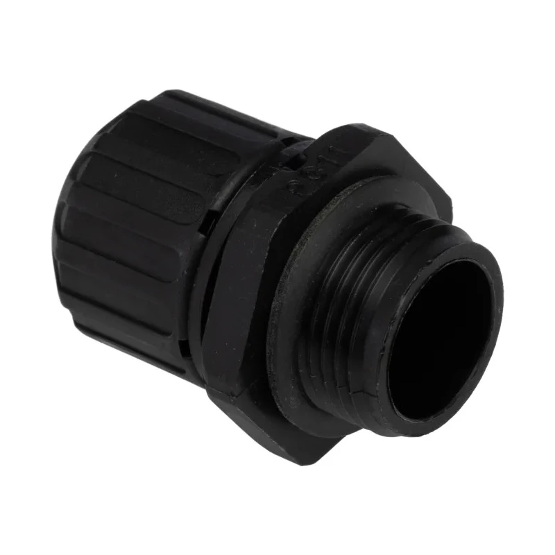 Adaptaflex Black Conduit Fitting 13 mm Nominal Size PG11 Thread Polyamide 66 Material IP67 Rated PG11