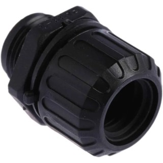Adaptaflex Black Polyamide 66 Conduit Fitting 16 mm Nominal Size PG11 Thread IP69K IP66 IP67 IP68 