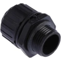 Adaptaflex Black Polyamide 66 Conduit Fitting 16 mm Nominal Size PG11 Thread IP69K IP66 IP67 IP68 