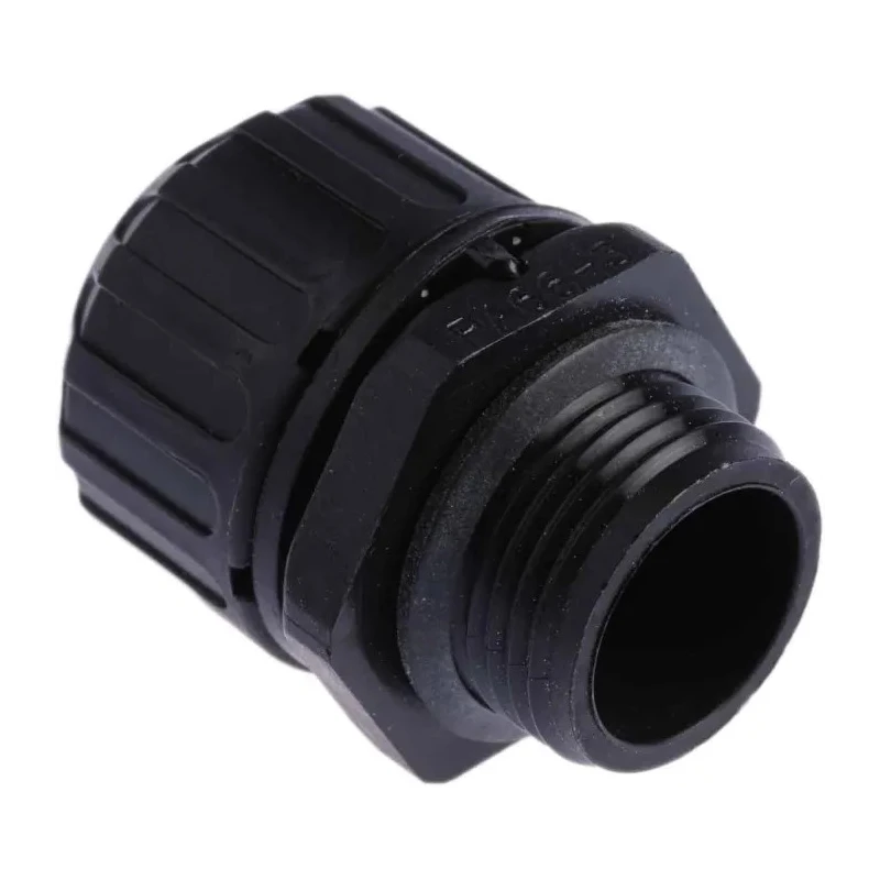 Adaptaflex Black Polyamide 66 Conduit Fitting 16 mm Nominal Size PG11 Thread IP69K IP66 IP67 IP68 