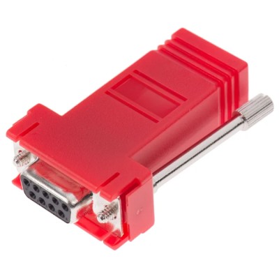 RS PRO D-Sub Adapter 9-Way Female to Female RJ45 Female Plug-in Orientation Straight 16mm 314-8111