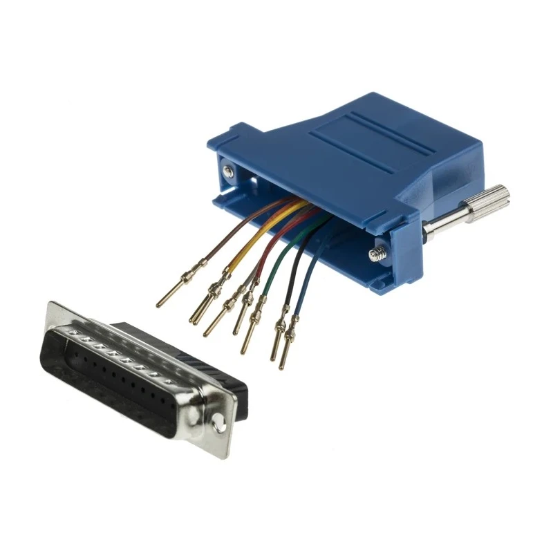 RS PRO D-Sub Adapter 25-Way D-Sub to Male Male RJ45 Female Female 314-8161