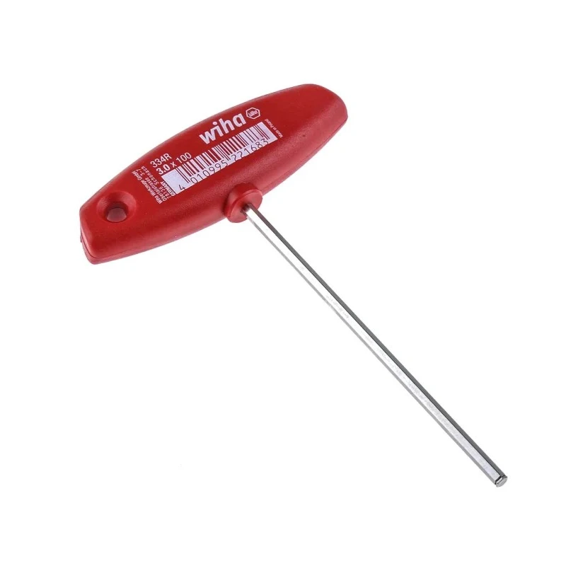 Wiha T Metric Hex Key, Hex size 3 mm Nickel Chrome Plated Chrome Vanadium Steel Poland 22168