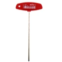 Wiha T Metric Hex Key, 4 mm Hex Size, Long Arm, Nickel Plated Chrome Vanadium Steel 22170