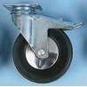 Tente Braked Swivel Castor 80 kg Load Capacity 100 mm Rubber Wheel 137 mm Height 32 mm Width 2477UYP100P50
