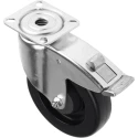 Tente Braked Swivel Castor 100 kg Load Capacity 125 mm Rubber Wheel 2477UYP125P50