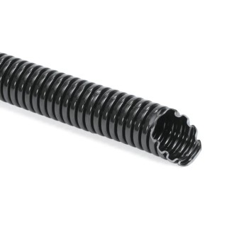 HellermannTyton Flexible Plastic Conduit 12 mm Nominal Diameter Uncoated Black 50m Length 169-22120 IWS12-PA6
