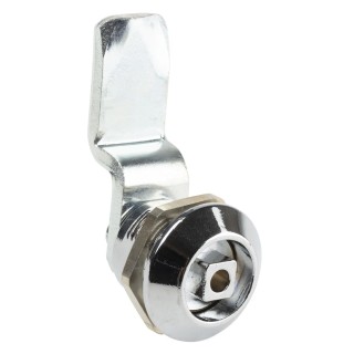 Steinbach & Vollman Spanner Lock Chrome Finish Keyless Lock with Square Head Unlock 25.6 mm Panel-to-Tongue, 23 x F186-02-2