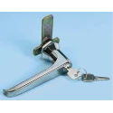 Euro-Locks a Lowe & Fletcher group Company Chrome Plated L-Handle Locking Handle 105mm B86-02-2 (405E)