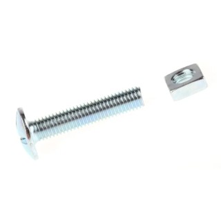 RS PRO Bright Zinc Steel Roofing Bolt M8 Thread Size Phillips Drive 40 mm Length Grade 4.8 277-711
