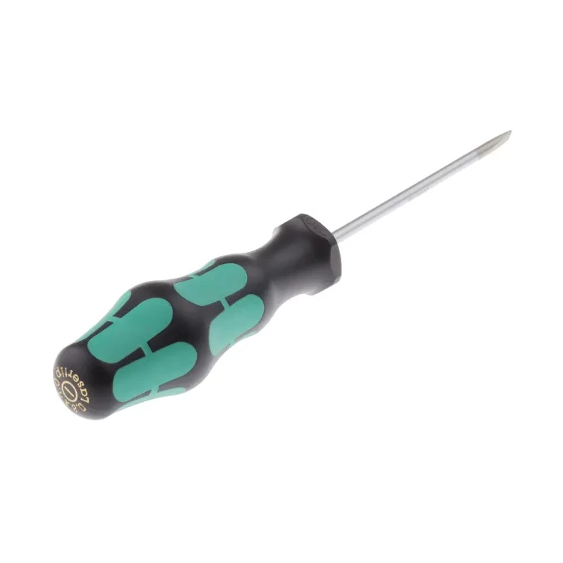 Wera Standard Screwdriver 4 mm Slotted Tip, 0.8 mm Tip Thickness, 100 mm Blade Length, 198 mm Overall Length 05110004001