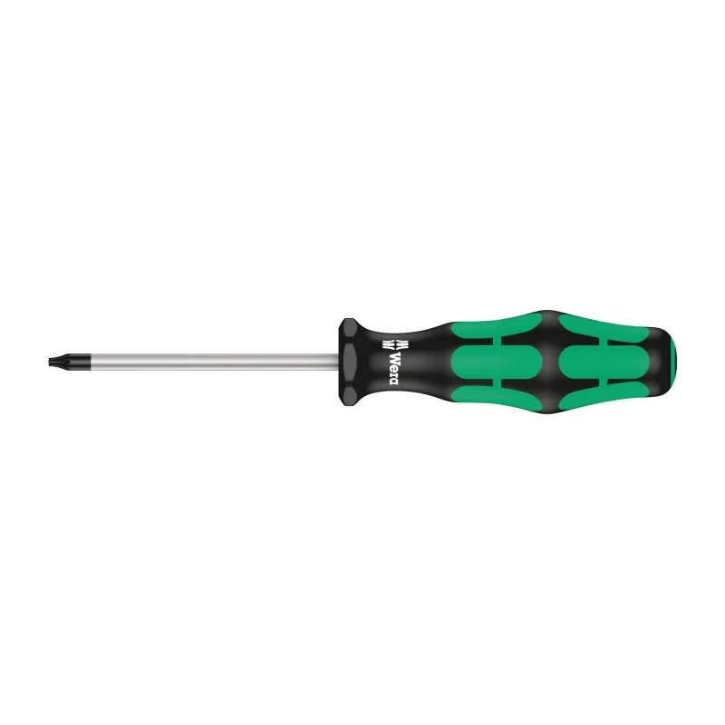 Wera Standard Torx & Torx Plus Screwdriver, T6 Tip, 60mm Blade Length, Insulated Handle, Chrome Plated Blade 05028001001