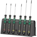 Wera Phillips and Slotted Precision Screwdriver Set, Colour-Coded Handles, 6-Piece 05118150001