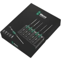 Wera Phillips and Slotted Precision Screwdriver Set, Colour-Coded Handles, 6-Piece 05118150001
